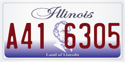 IL license plate A416305