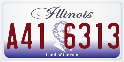 IL license plate A416313