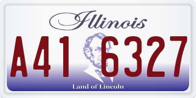 IL license plate A416327