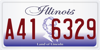 IL license plate A416329