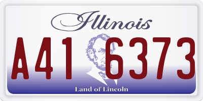IL license plate A416373