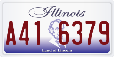 IL license plate A416379