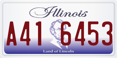 IL license plate A416453