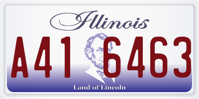 IL license plate A416463