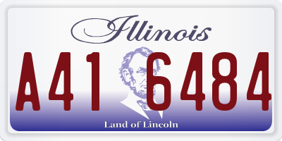 IL license plate A416484