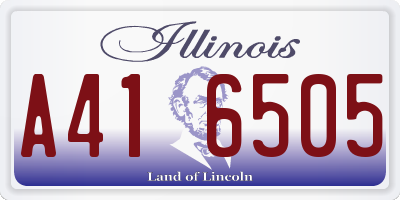 IL license plate A416505