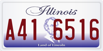 IL license plate A416516