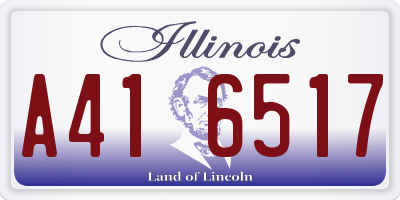 IL license plate A416517