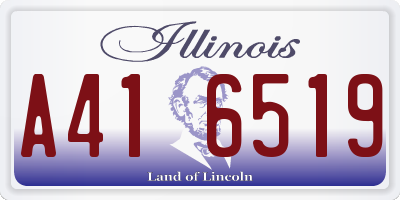 IL license plate A416519