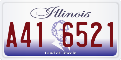 IL license plate A416521
