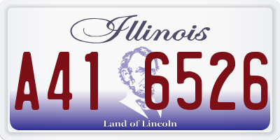 IL license plate A416526