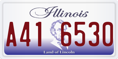 IL license plate A416530