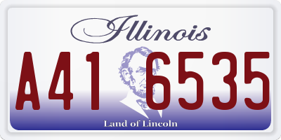 IL license plate A416535