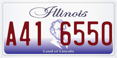 IL license plate A416550