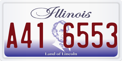 IL license plate A416553