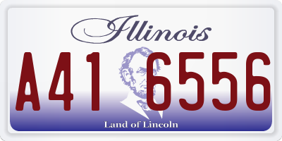 IL license plate A416556