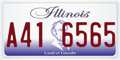 IL license plate A416565