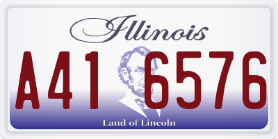 IL license plate A416576