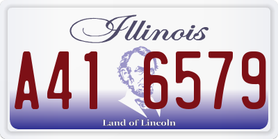 IL license plate A416579