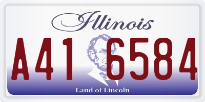 IL license plate A416584