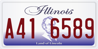 IL license plate A416589
