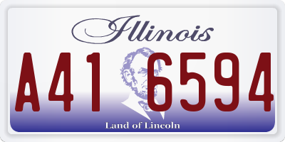 IL license plate A416594