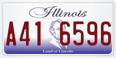 IL license plate A416596