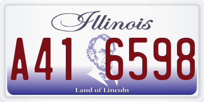 IL license plate A416598