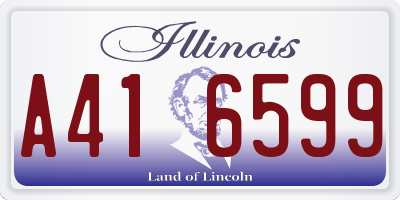 IL license plate A416599