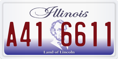 IL license plate A416611