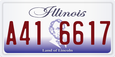 IL license plate A416617