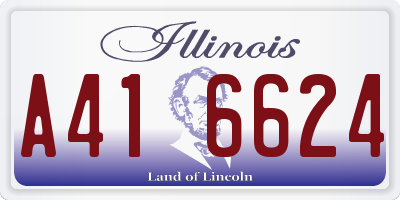 IL license plate A416624