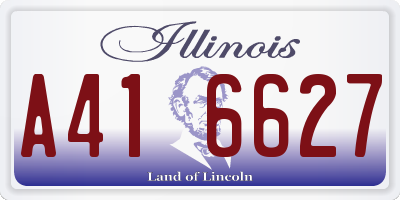 IL license plate A416627