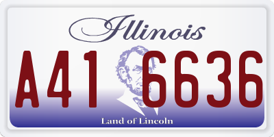 IL license plate A416636