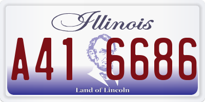 IL license plate A416686