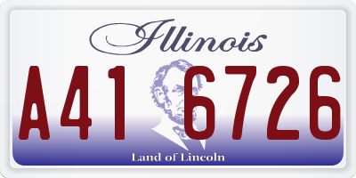IL license plate A416726