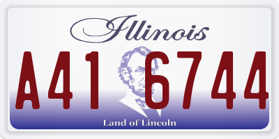 IL license plate A416744