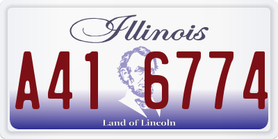 IL license plate A416774
