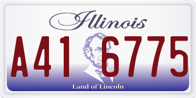 IL license plate A416775