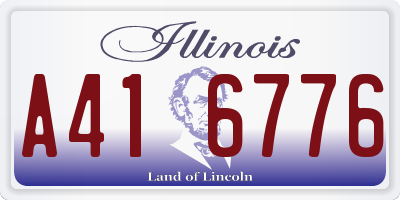 IL license plate A416776