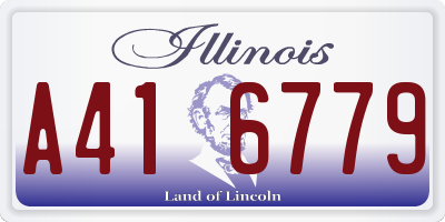 IL license plate A416779