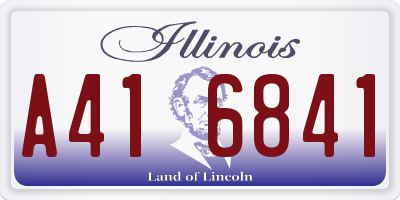 IL license plate A416841