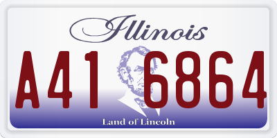IL license plate A416864