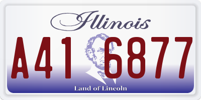 IL license plate A416877