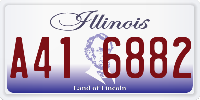 IL license plate A416882