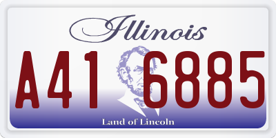 IL license plate A416885