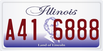 IL license plate A416888