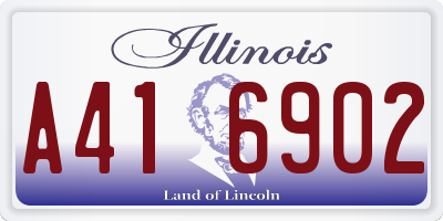 IL license plate A416902
