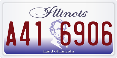 IL license plate A416906