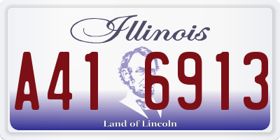 IL license plate A416913